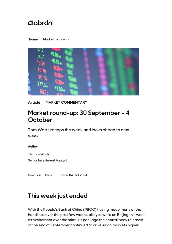 Market Roundup